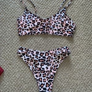 Animal print bikini size M